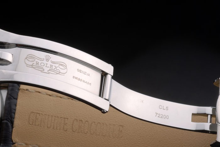 Swiss Rolex Datejust Special Edition 2012 Black Leather Strap 80252 - Image 7