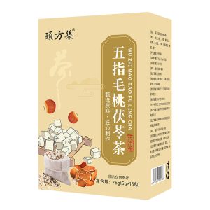 【Exclusive to Phlegm-dampness constitution】Five-finger peach kernel Poria cocos Tea,Strengthen the spleen and nourish the lung; dispel dampness and promote diuresis; promote the circulation of qi and resolve phlegm