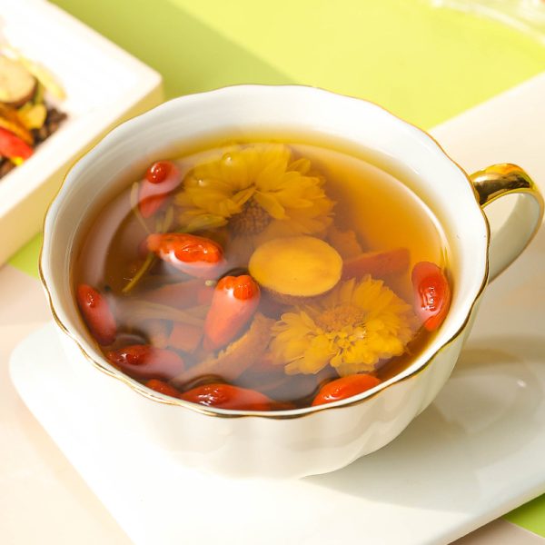 【Exclusive to Yin deficiency constitution】Chrysanthemum Goji berry Tea,Clearing the liver and improving eyesight; clearing away heat and toxic materials; moistening the intestines and relaxing the bowels - Image 3